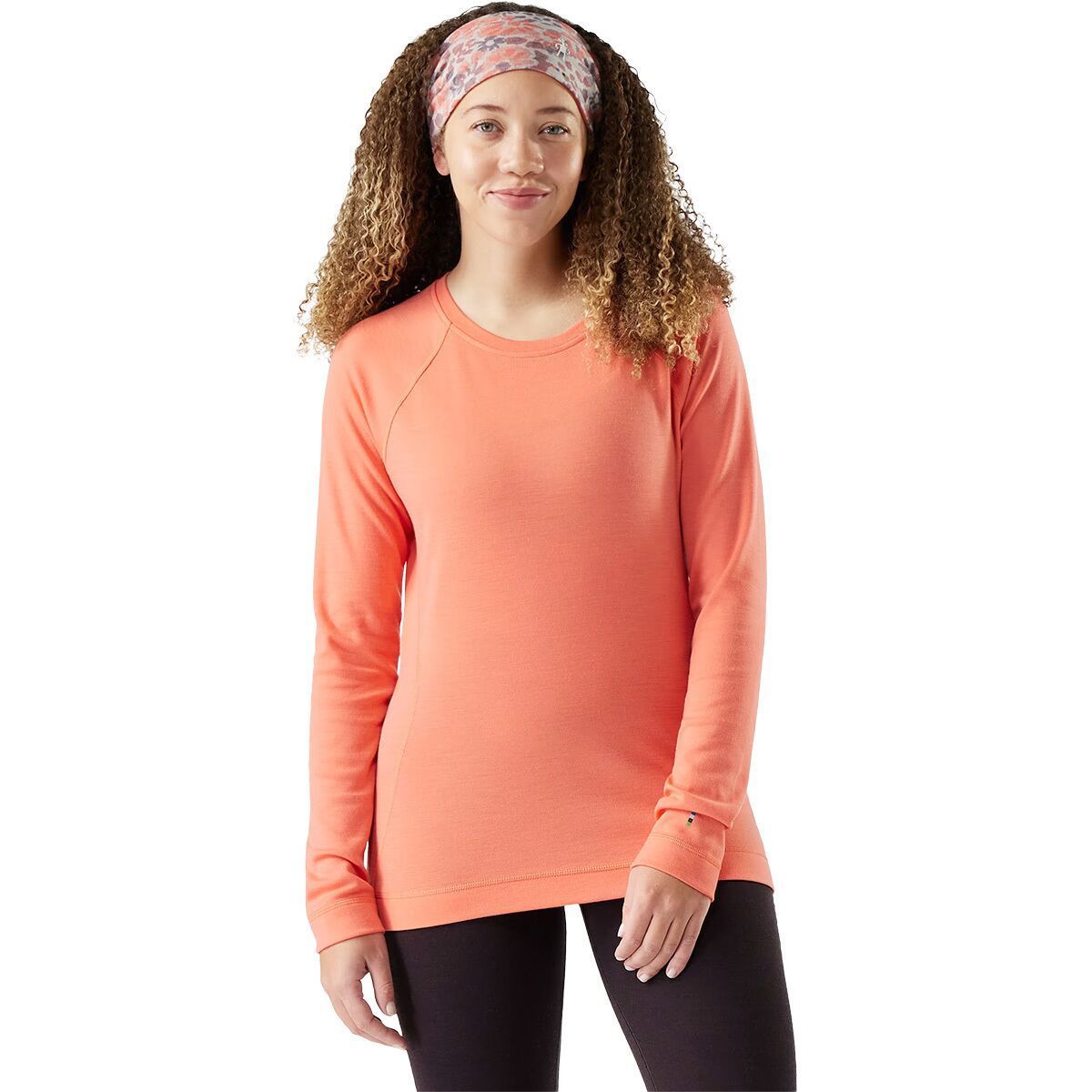 Image of Smartwool Classic Thermal Merino Crew Baselayer - Women's Coral Reef, XL