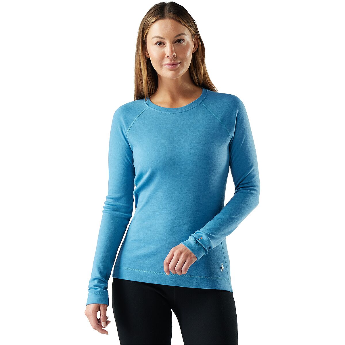 Image of Smartwool Classic Thermal Merino Crew Baselayer - Women's Mineral Blue Heather, S
