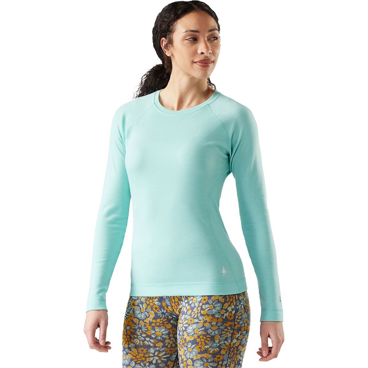 Image of Smartwool Classic Thermal Merino Crew Baselayer - Women's Pacific Blue, XS