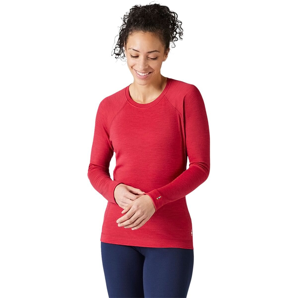 Smartwool Classic Thermal Merino Crew Baselayer - Women's Pomegranate Heather, XS