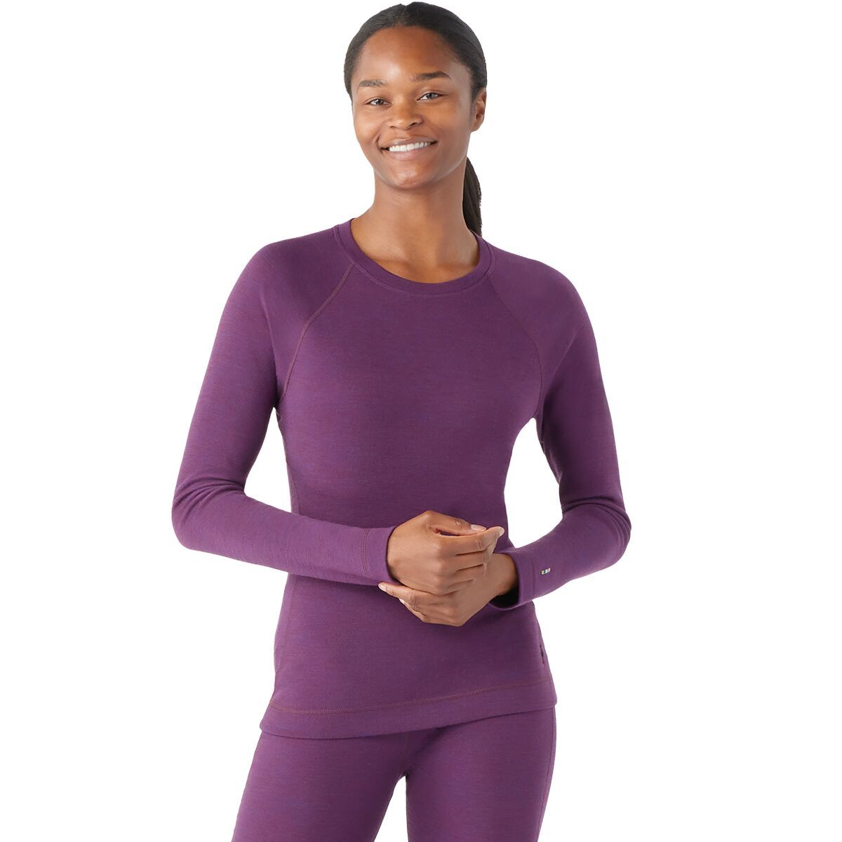 Smartwool Classic Thermal Merino Crew Baselayer - Women's Purple Iris Heather, L
