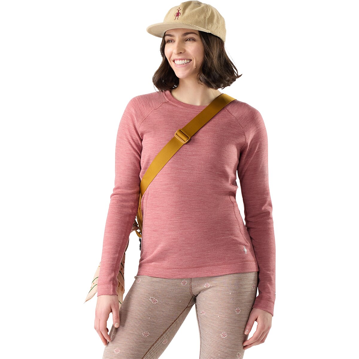 Image of Smartwool Classic Thermal Merino Crew Baselayer - Women's Rosewood Heather, L