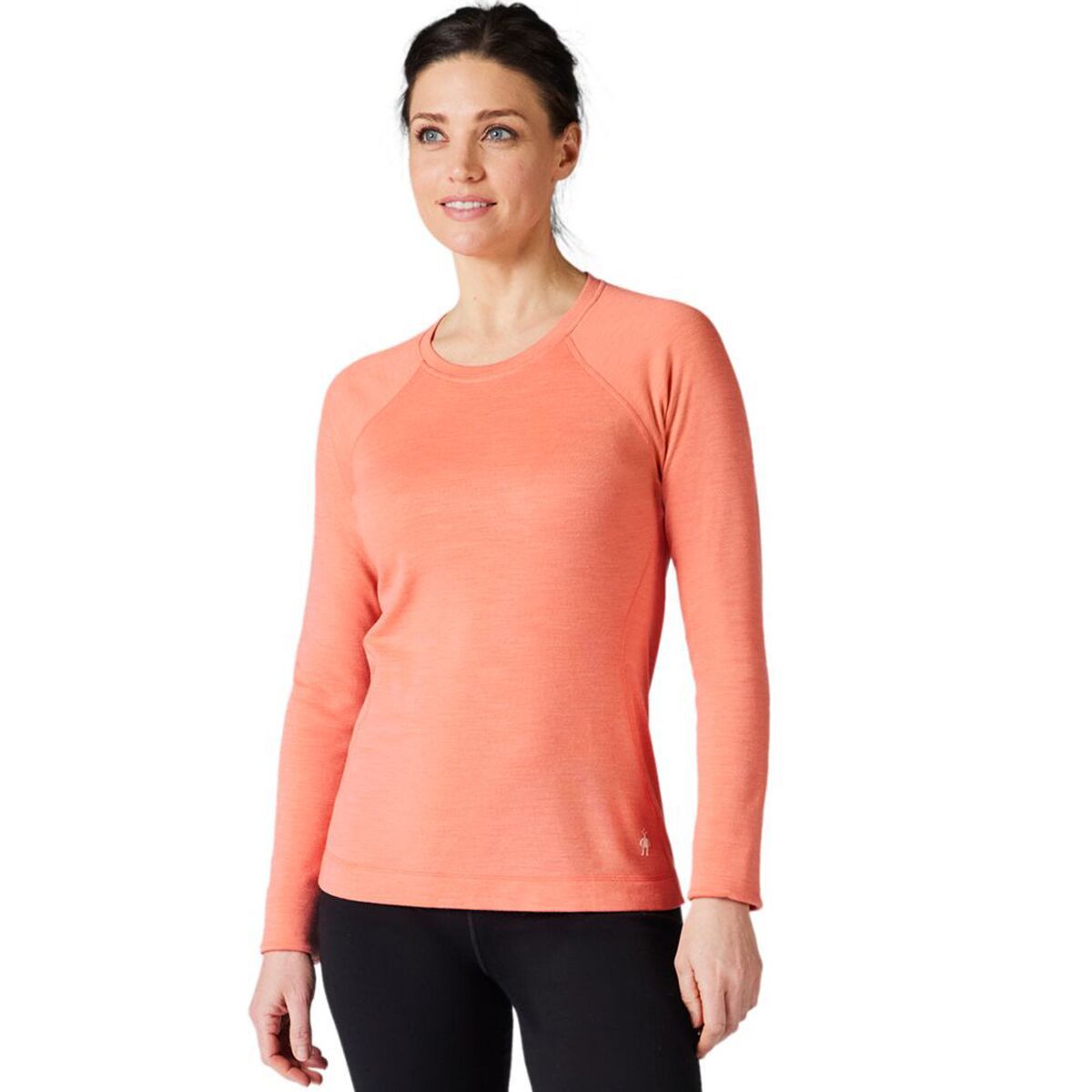 Smartwool Classic Thermal Merino Crew Baselayer - Women's Sunset Coral Heather, L