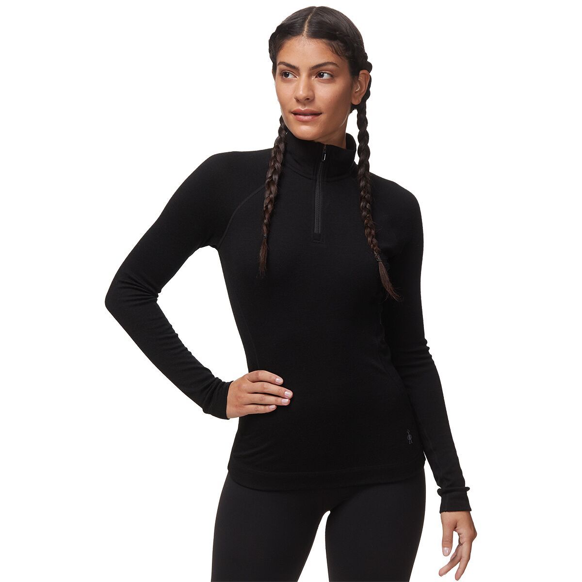 Smartwool Classic Thermal Merino 1/4-Zip Baselayer - Women's Black, L