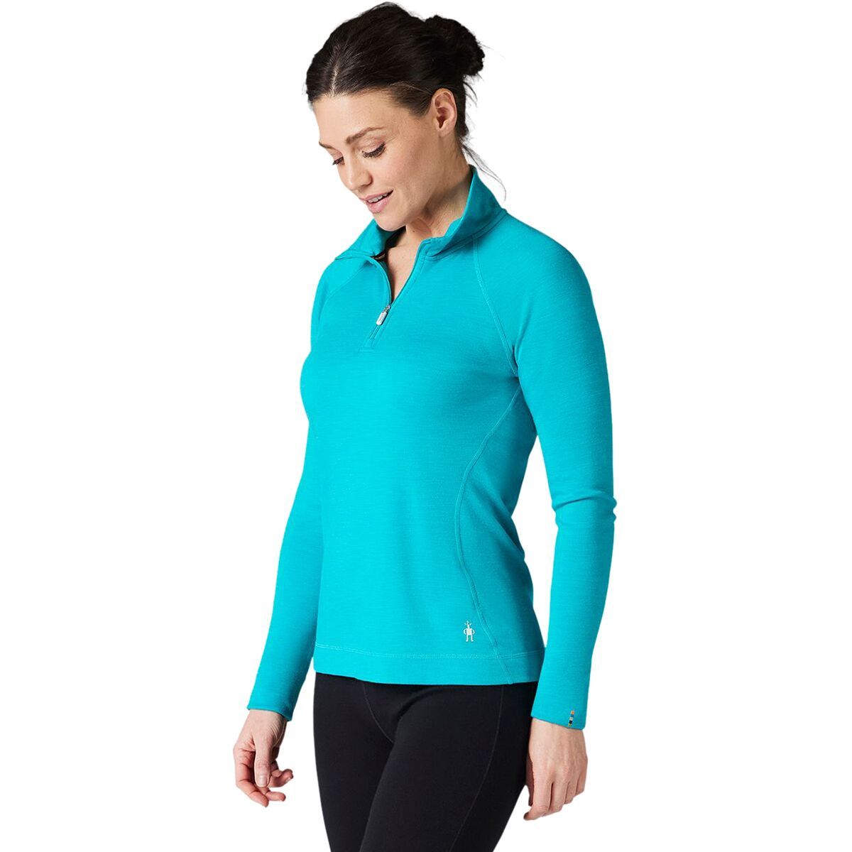 Smartwool Classic Thermal Merino 1/4-Zip Baselayer - Women's Capri Blue Heather, M