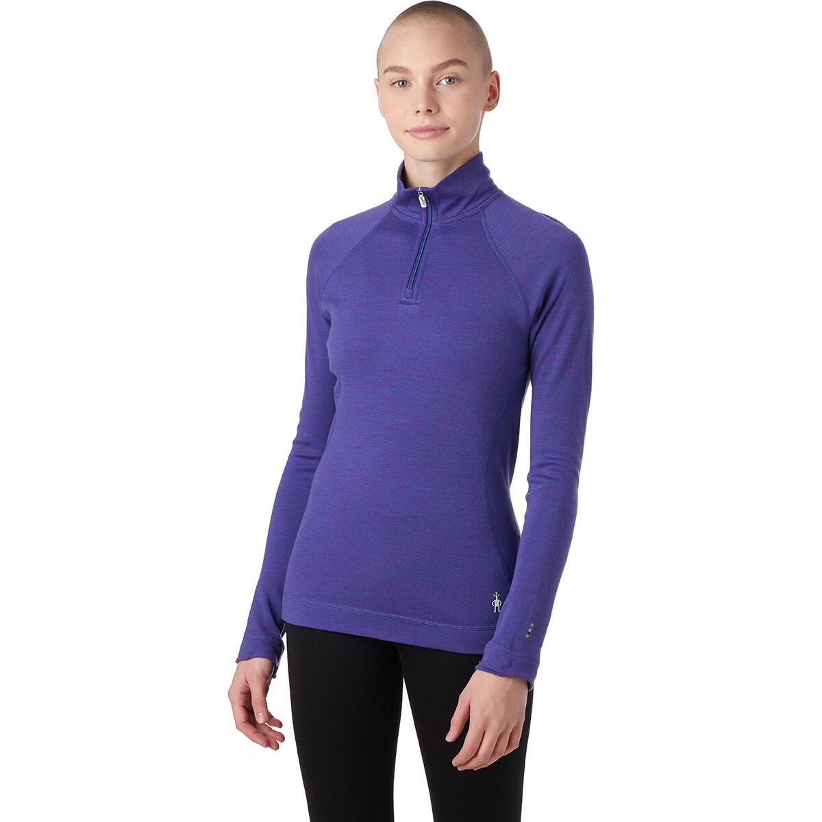 Smartwool Classic Thermal Merino 1/4-Zip Baselayer - Women's Desert Orchid Heather, S