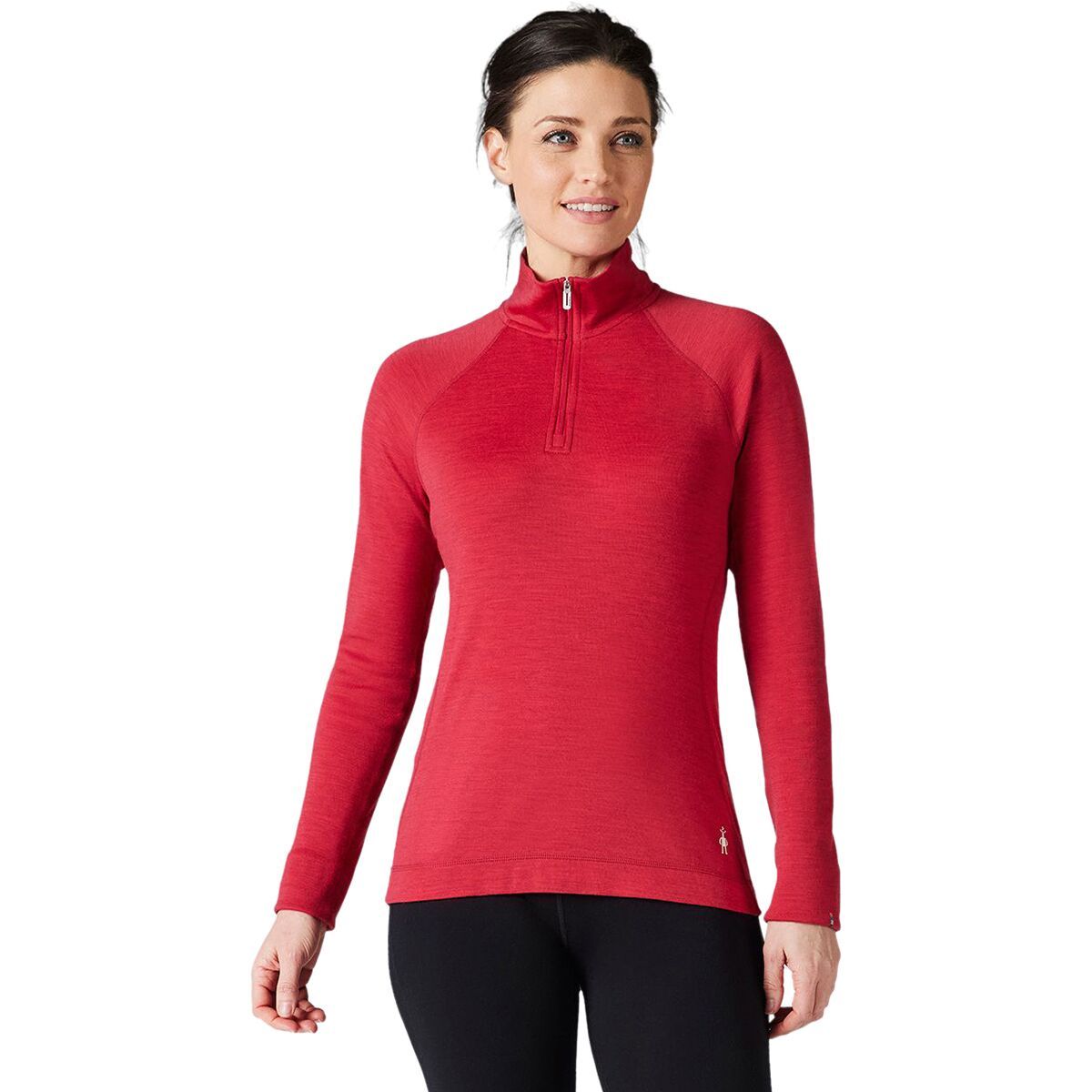 Smartwool Classic Thermal Merino 1/4-Zip Baselayer - Women's Pomegranate Heather, M