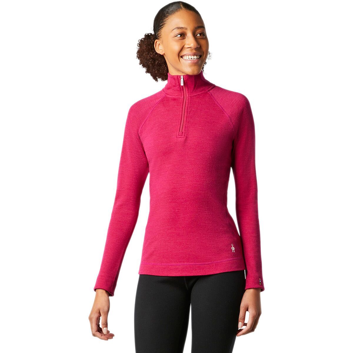 Smartwool Classic Thermal Merino 1/4-Zip Baselayer - Women's Very Berry Heather, XS