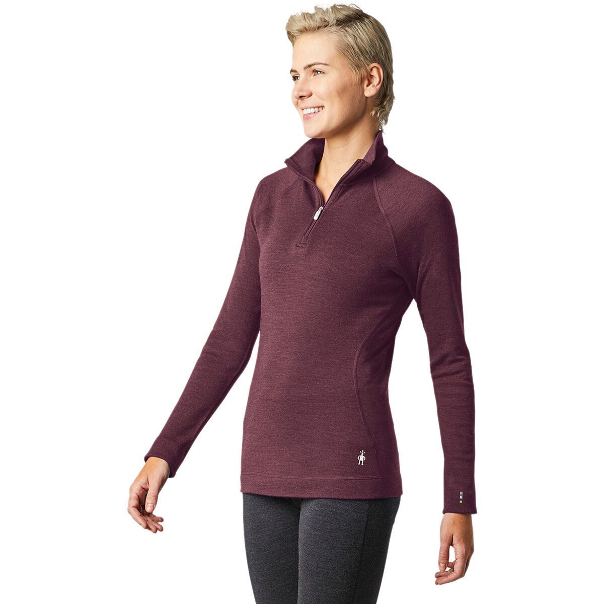Smartwool Classic Thermal Merino 1/4-Zip Baselayer - Women's Woodsmoke Heather, M