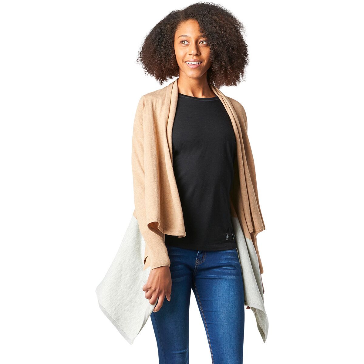 Smartwool Edgewood Wrap Sweater - Women's Camel Heather, M