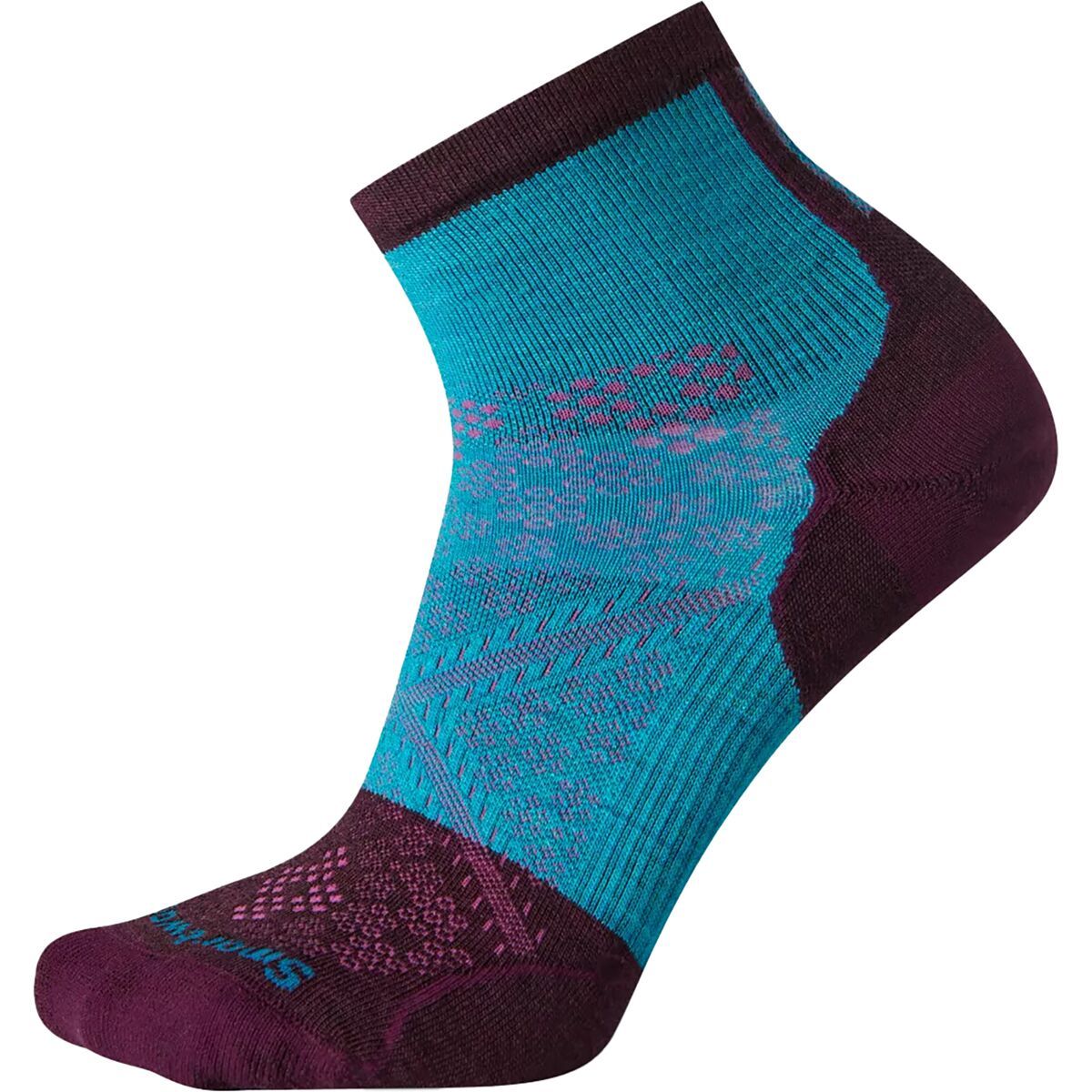 Image of Smartwool Performance Cycle Ultra Light Mini Sock - Women's Ocean Abyss, L