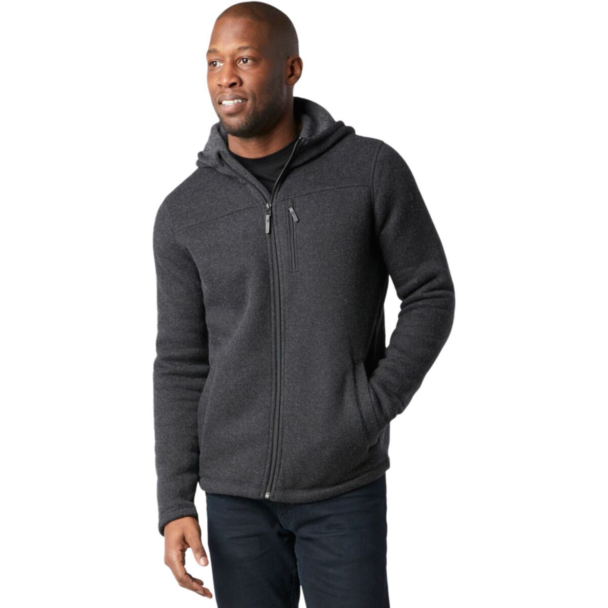 Smartwool Hudson Trail Fleece Hoodie - Men's Dark Charcoal, XL