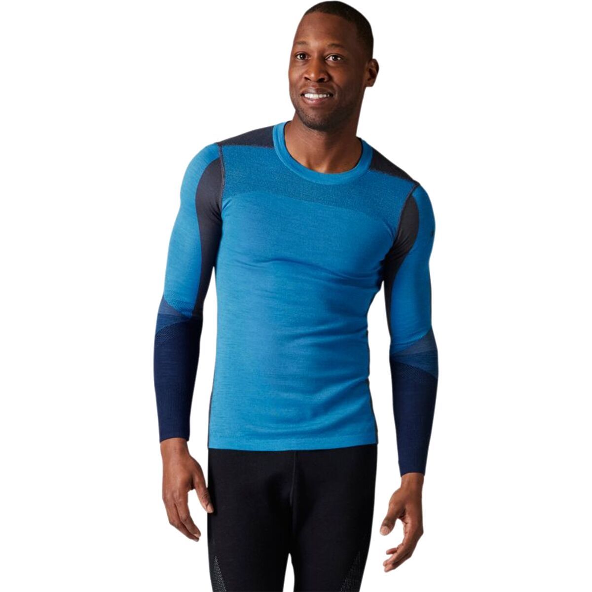 Smartwool Intraknit Merino 200 Colorblock Crew - Men's Neptune Blue, XXL