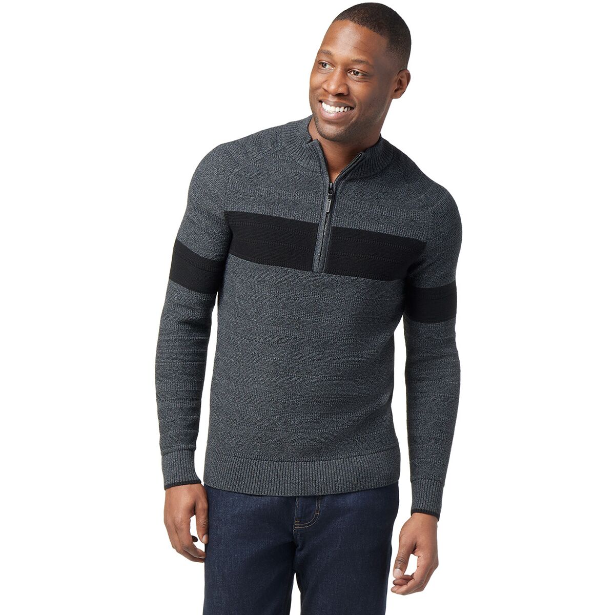 Ripple Ridge Stripe 1/2-Zip Sweater - Men