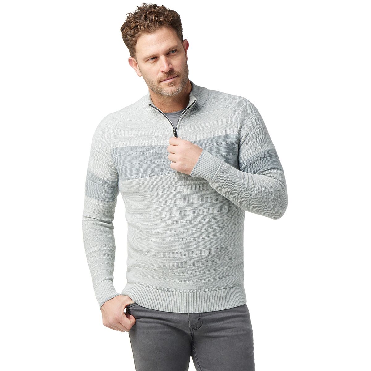 Smartwool Ripple Ridge Stripe 1/2-Zip Sweater - Men's