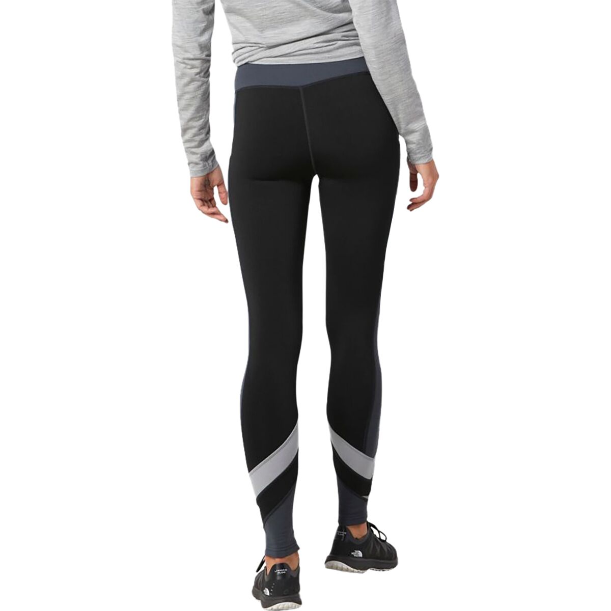 Smartwool Merino Sport Fleece Colorblock Tight - Women's Black, M