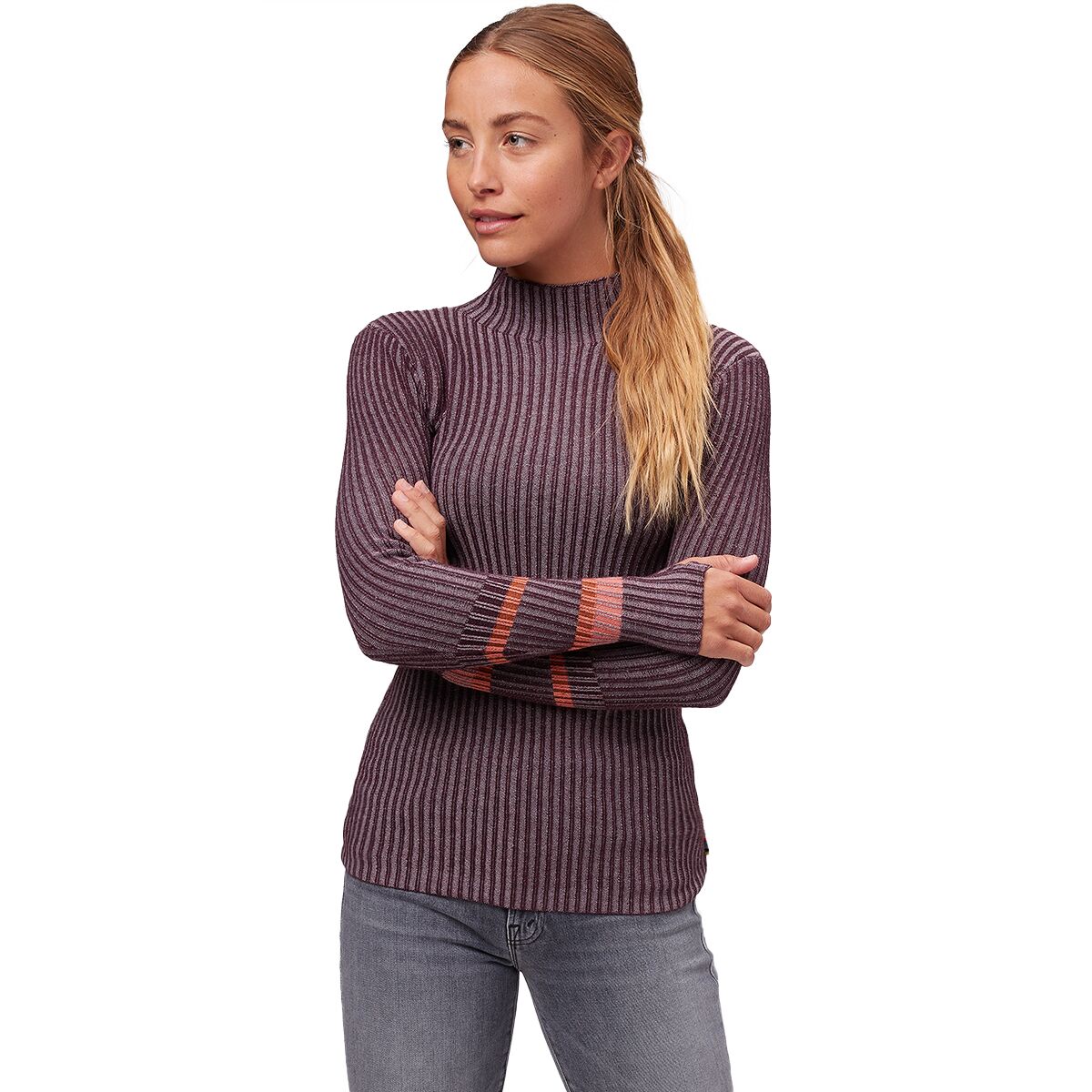 mock neck sweater women's