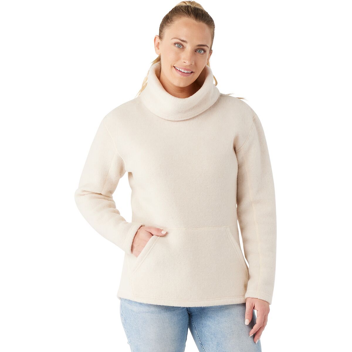 Smartwool Hudson Trail Pullover Fleece Sweater - Women's Almond, M