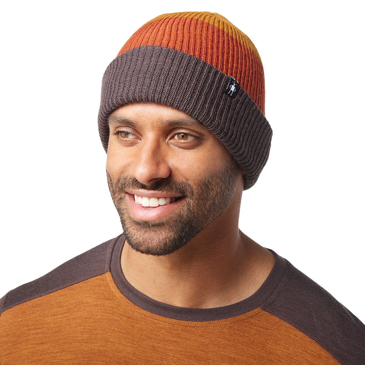 AGR Color-block brushed wool-blend beanie Color Block Pom Beanie (9 Colors) – Gunny Sack and Co main image 2