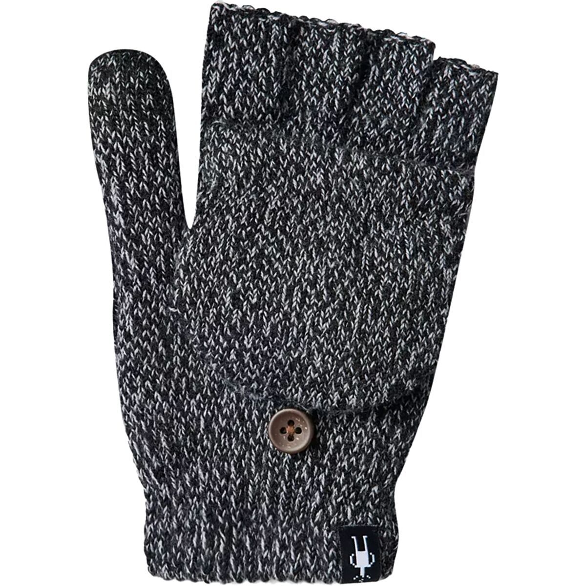 Smartwool Smartwool Cozy Grip Flip Mitten - Women's Black, L/XL