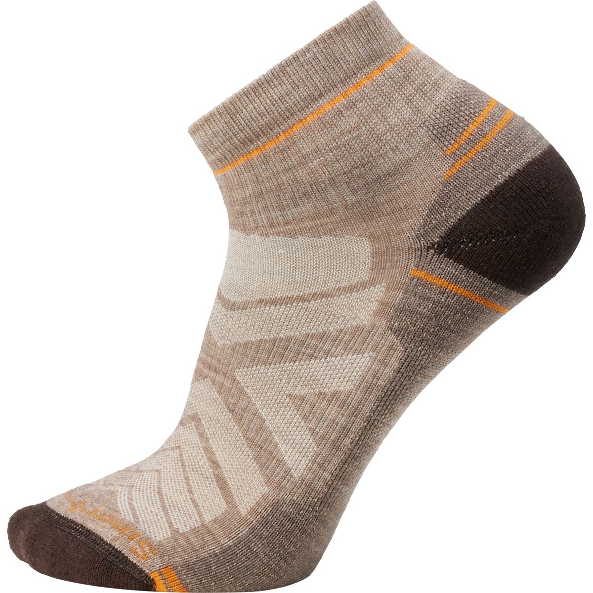 Image of Smartwool Performance Hike Light Cushion Ankle Sock Fossil/Chestnut, M