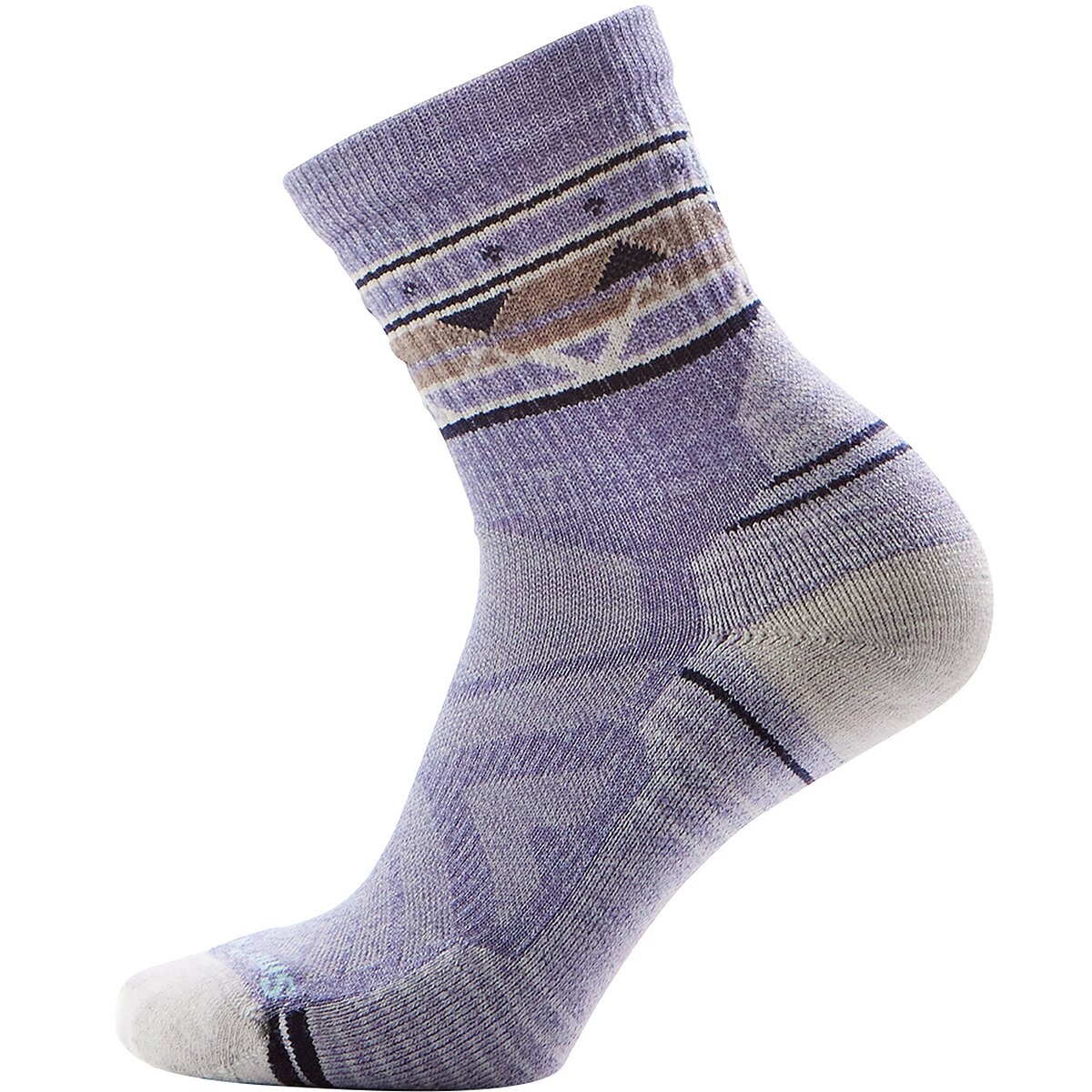 Image of Smartwool Performance Hike Lt Cushion Ethno Graphic Mid Crew - Women's Chalk Violet, L