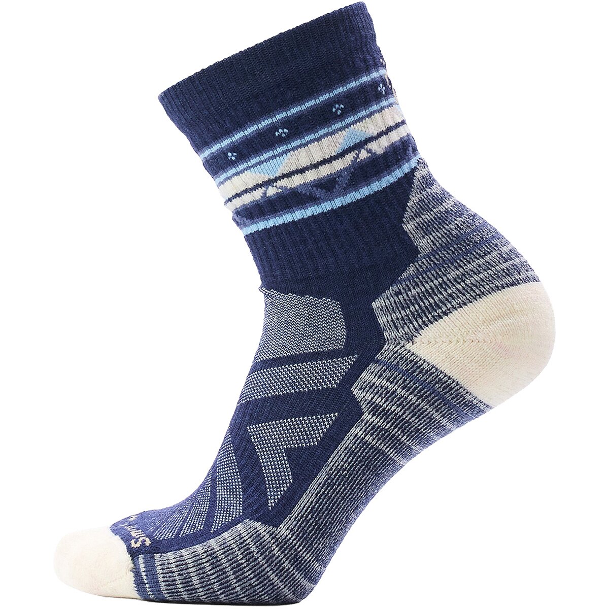 Image of Smartwool Performance Hike Lt Cushion Ethno Graphic Mid Crew - Women's Deep Navy, S