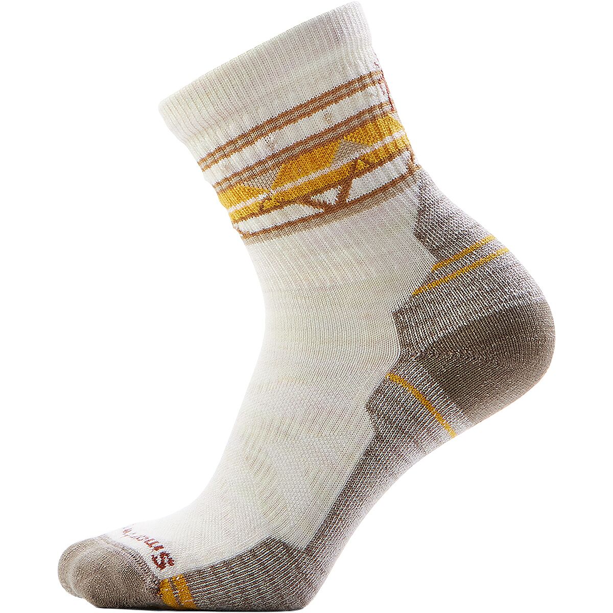 Image of Smartwool Performance Hike Lt Cushion Ethno Graphic Mid Crew - Women's Moonbeam, L