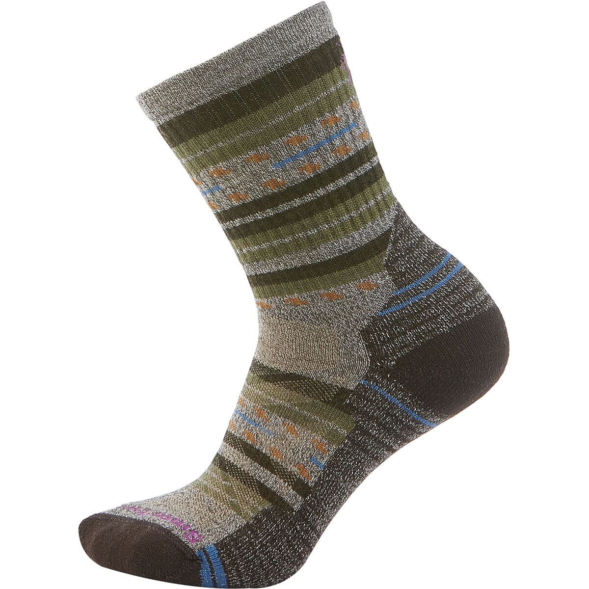 Image of Smartwool Performance Hike Light Cushion Margarita Crew - Women's Taupe/Natural Marl, M