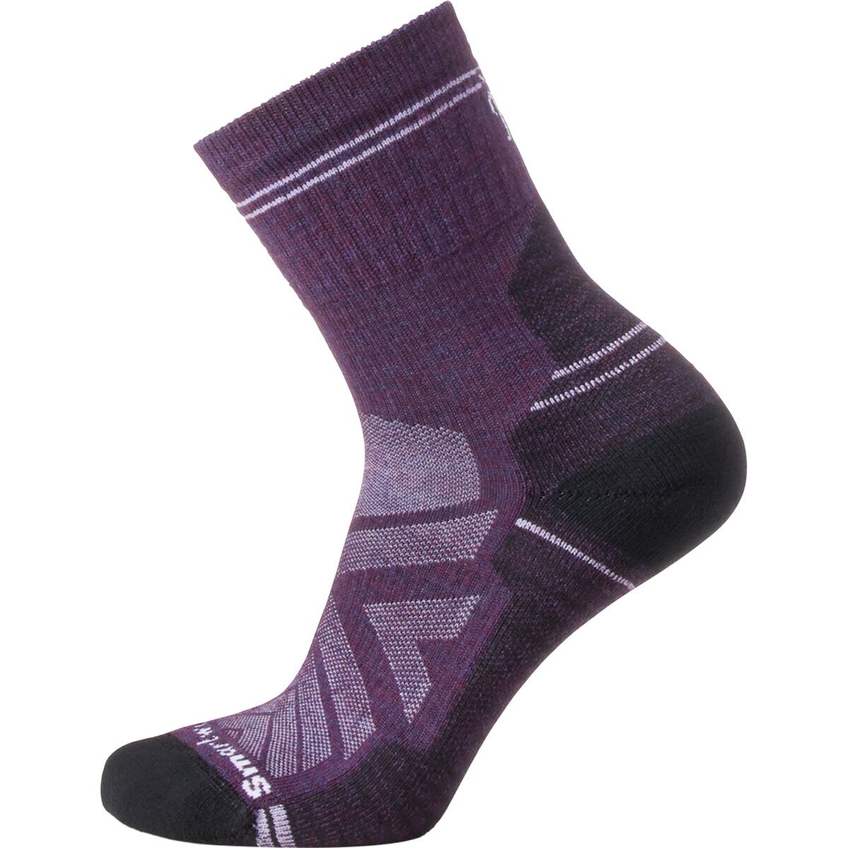 Image of Smartwool Performance Hike Light Cushion Mid Crew Sock - Women's Purple Iris, L