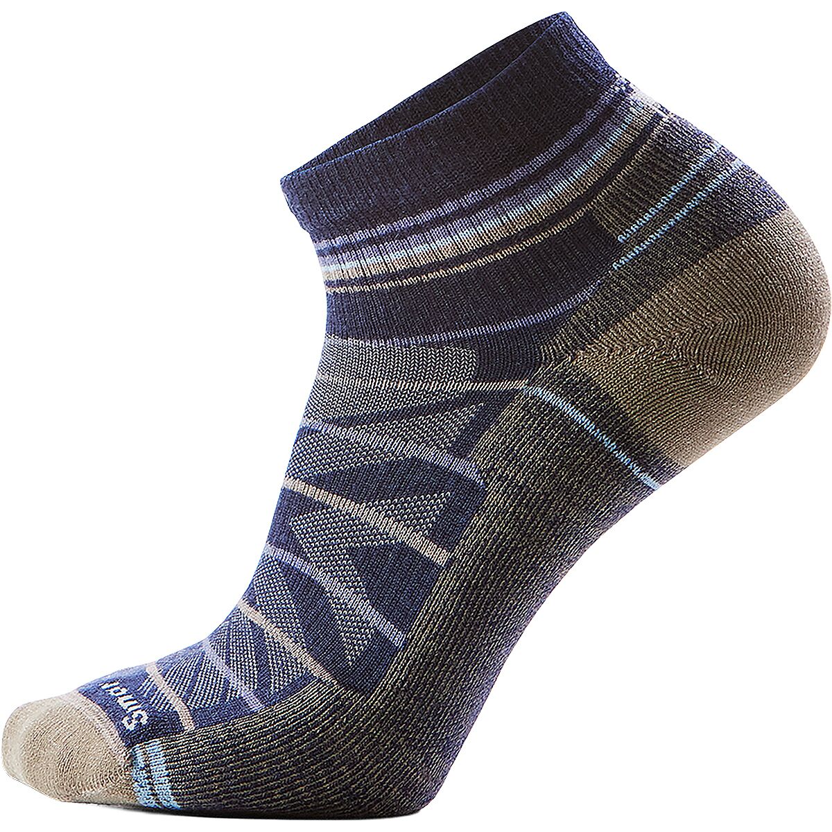 Image of Smartwool Performance Hike Light Cushion Pattern Ankle Sock Nightfall Blue, XL