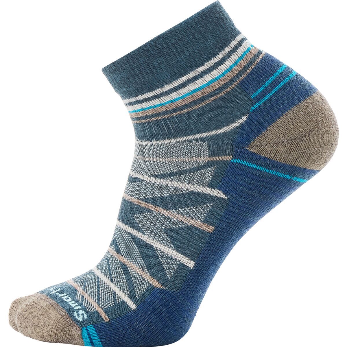 Image of Smartwool Performance Hike Light Cushion Pattern Ankle Sock Twilight Blue, M