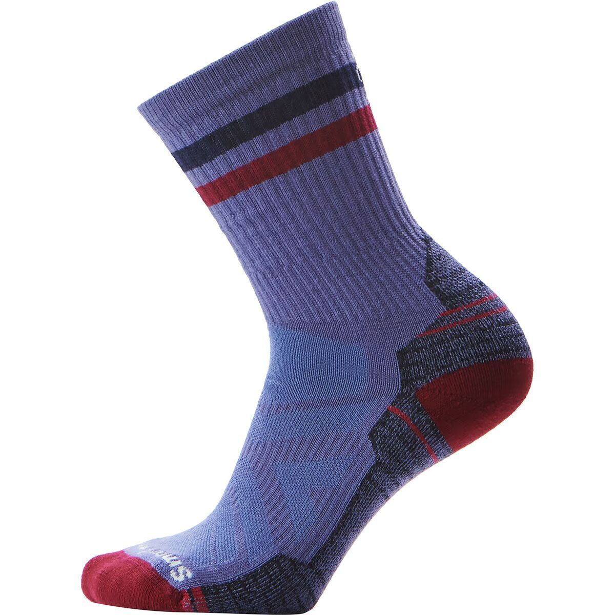 Image of Smartwool Performance Hike Light Cushion Tube Stripe Crew - Women's Nightfall Blue, S