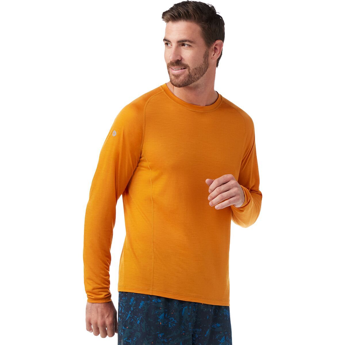 Image of Smartwool Merino Sport Ultralite Long-Sleeve Shirt - Men's Marmalade, S