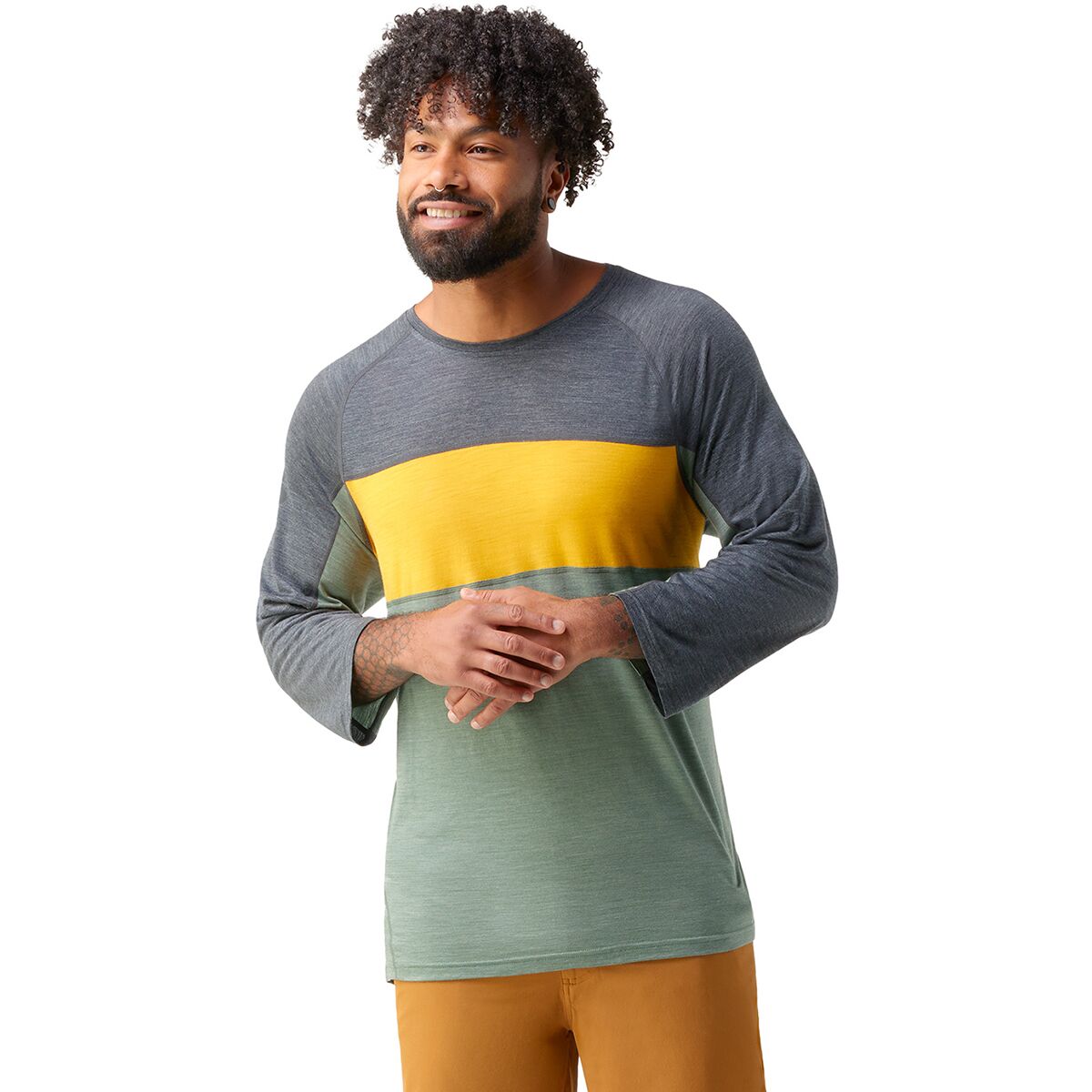 Merino Sport 120 Mountain Biking 3/4 Sleeve T-Shirt - Men's