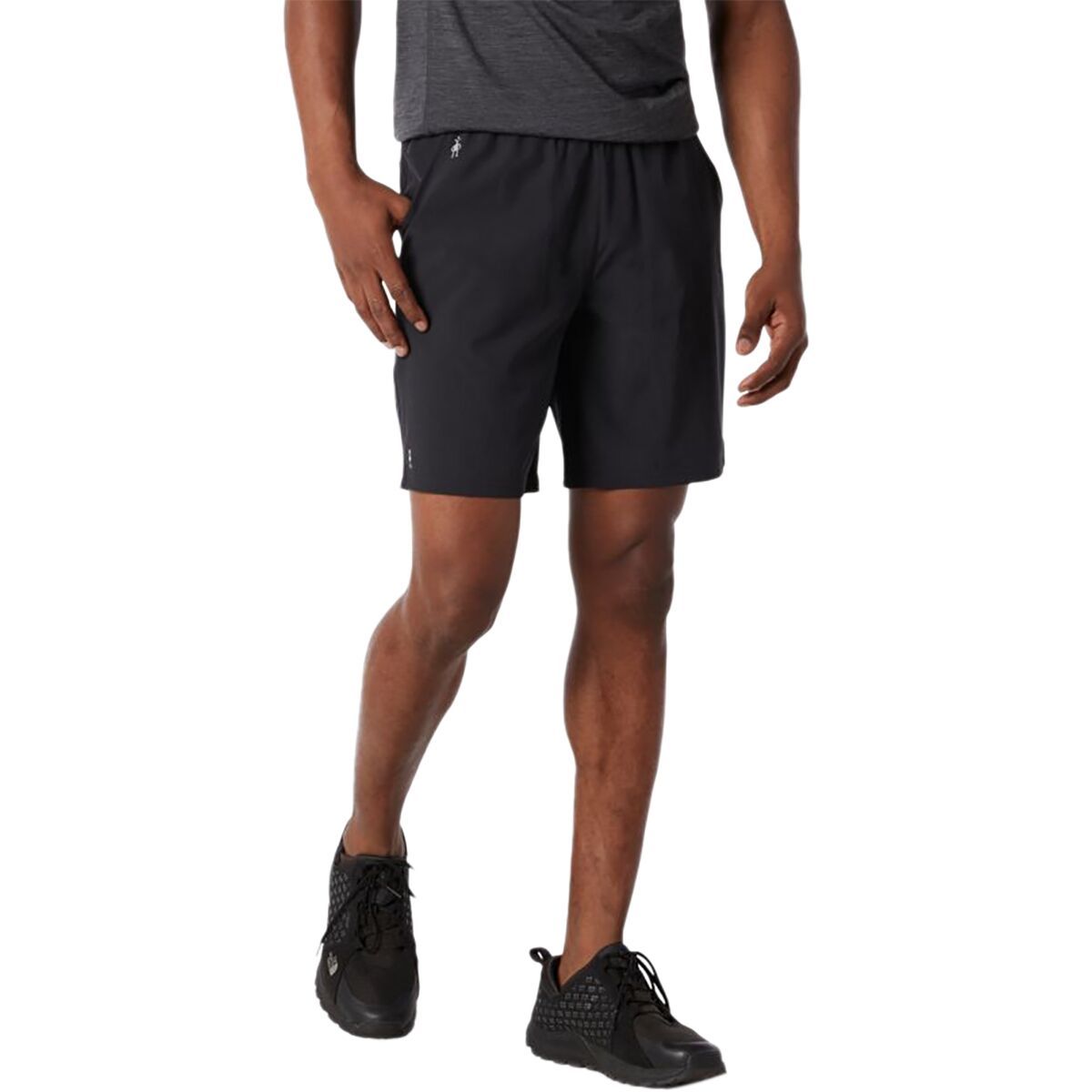 Smartwool Merino Sport Lined 8in Short - Men's Black, XXL