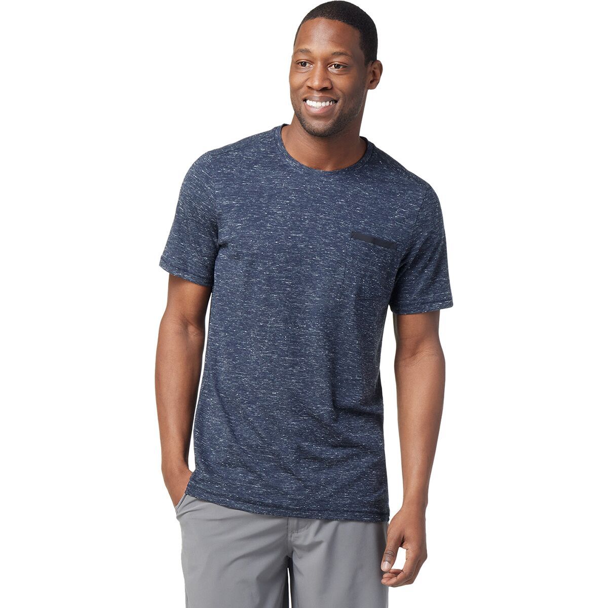 Smartwool Everyday Exploration Merino Pocket T-Shirt - Men's Deep Navy Heather, S