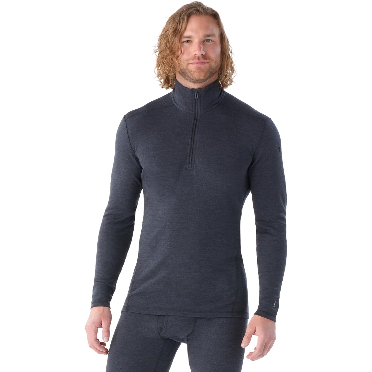 Smartwool Merino 250 Baselayer 1/4-Zip Boxed Top - Men's Charcoal Heather, M