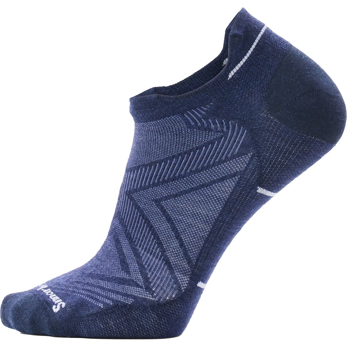 Image of Smartwool Run Zero Cushion Low Ankle Sock Deep Navy/White, L