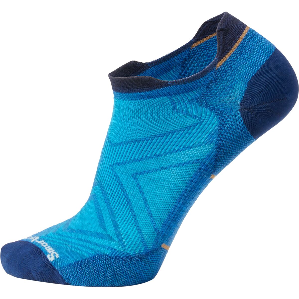 Image of Smartwool Run Zero Cushion Low Ankle Sock Laguna Blue, L