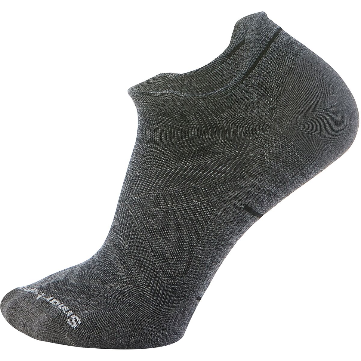 Image of Smartwool Run Zero Cushion Low Ankle Sock Medium Gray, S