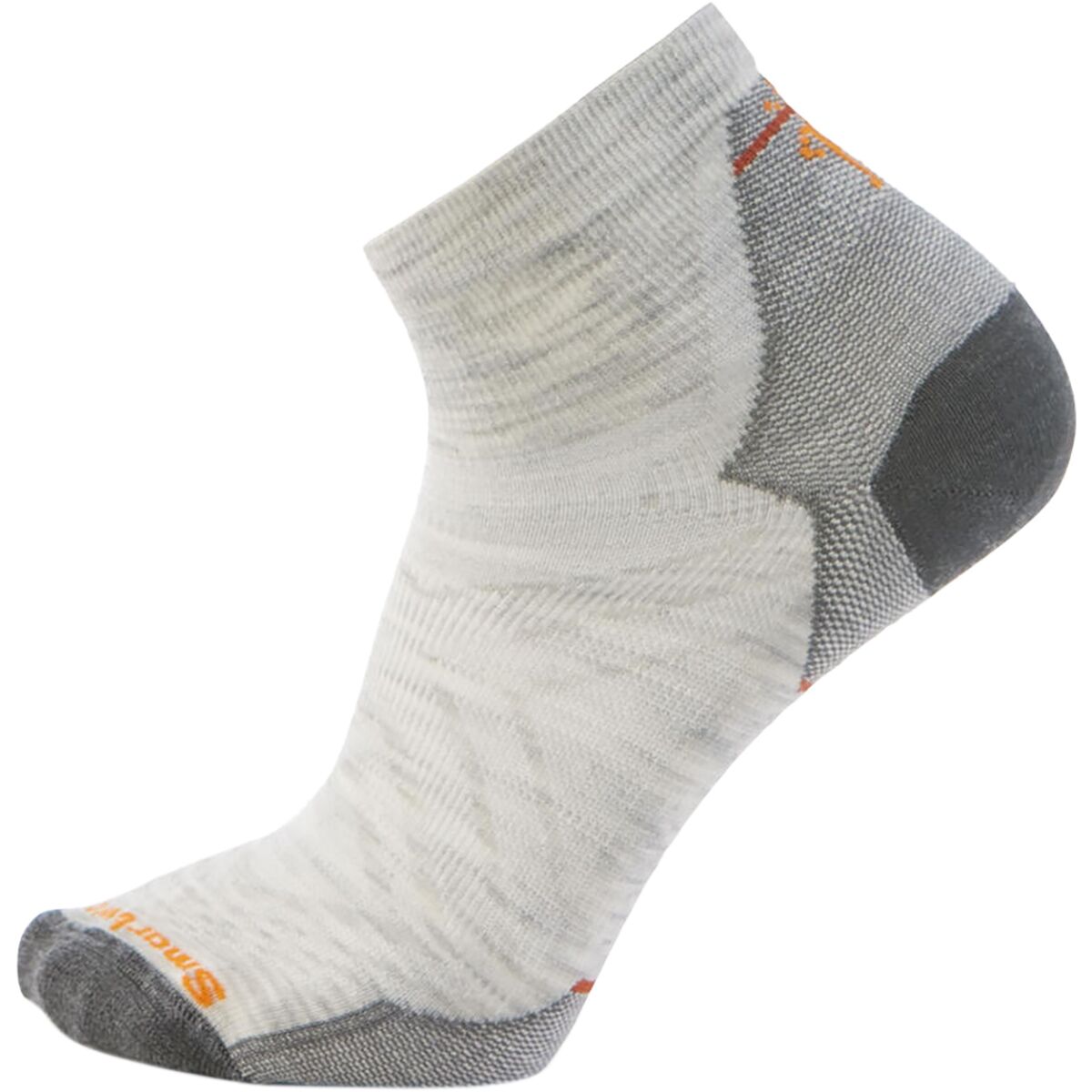 Image of Smartwool Run Zero Cushion Ankle Sock Ash, L