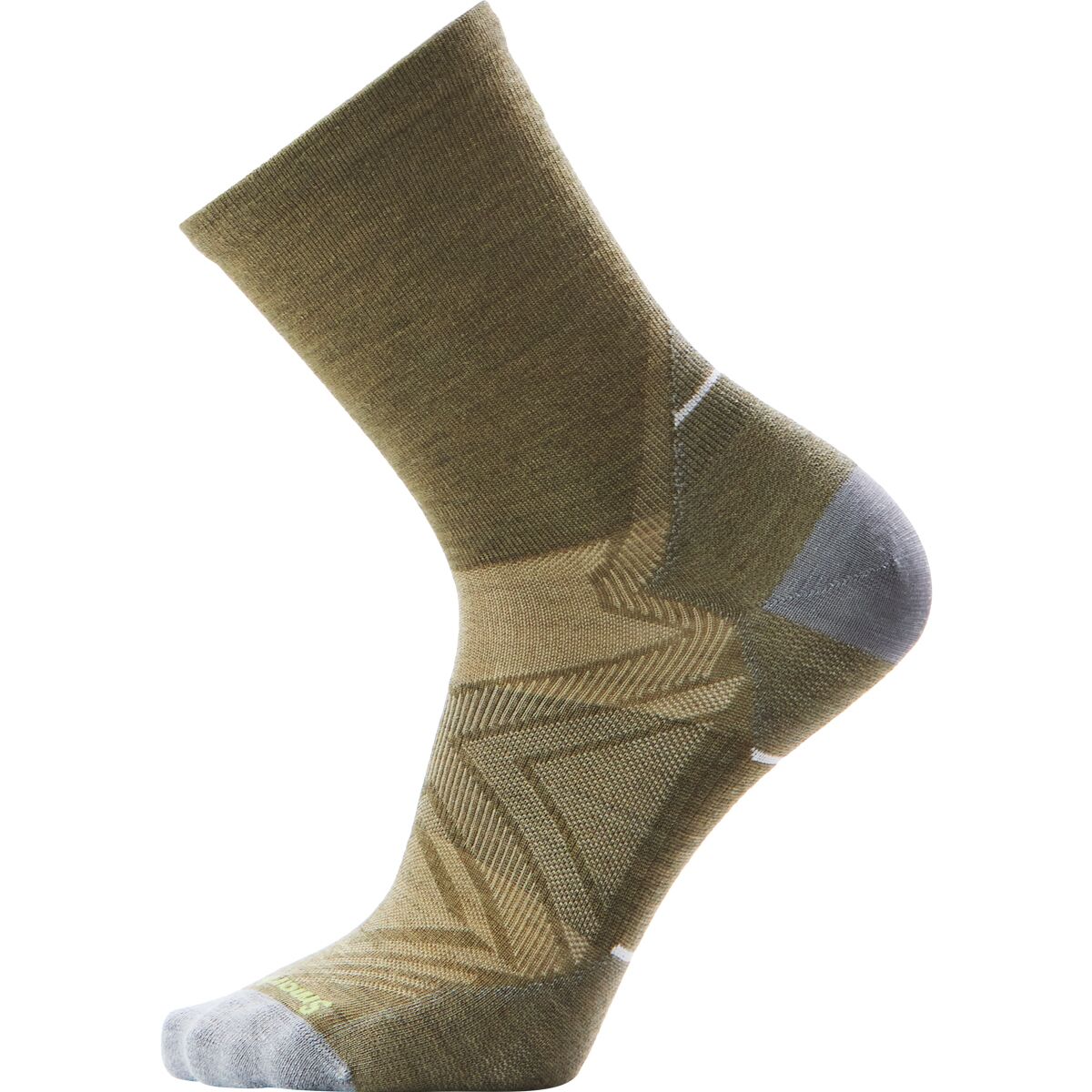 Image of Smartwool Run Zero Cushion Mid Crew Sock Winter Moss, L