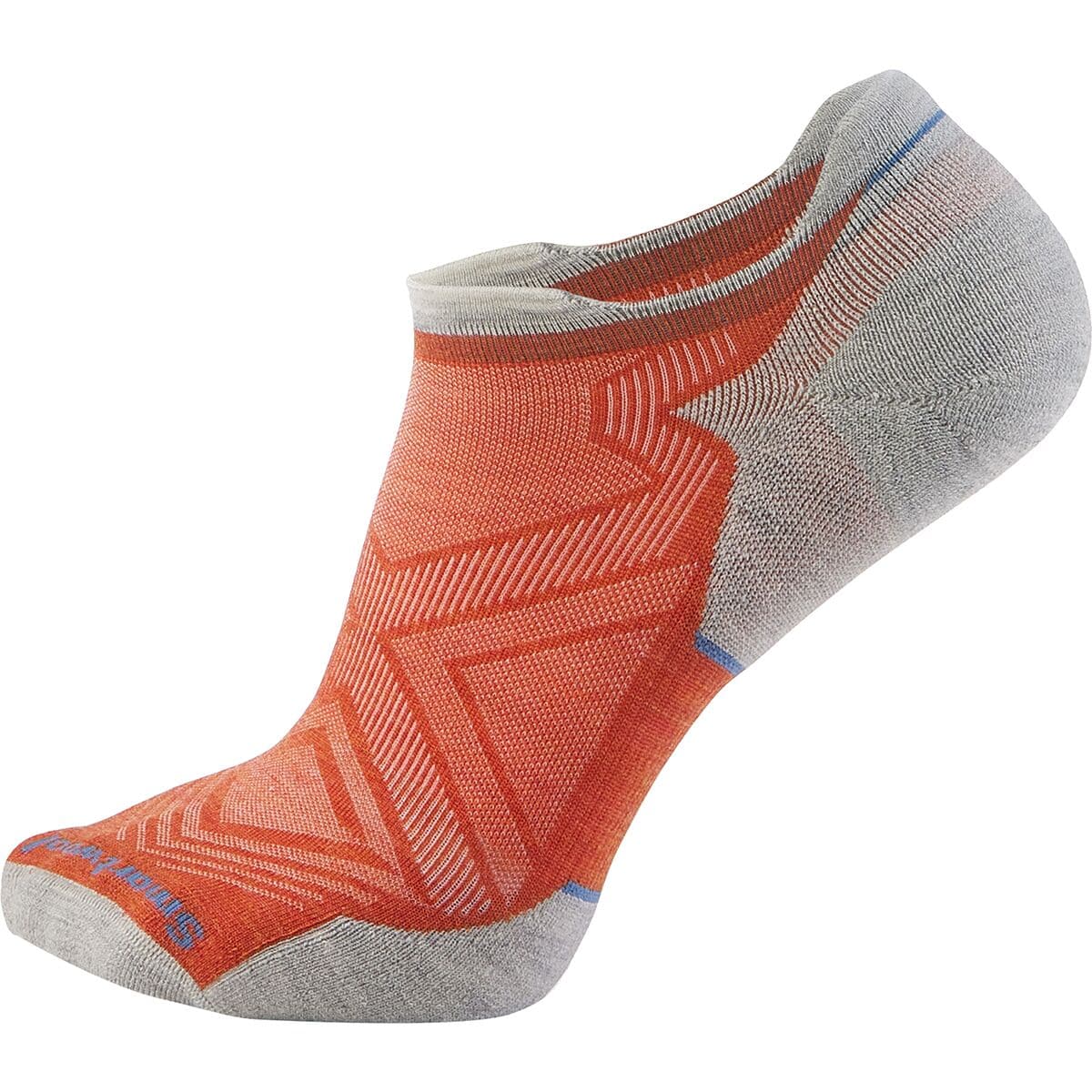 Image of Smartwool Run Targeted Cushion Low Ankle Sock Orange Rust/Ash, XL