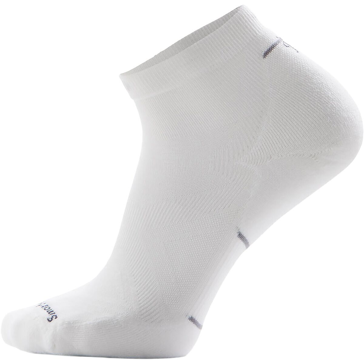 Image of Smartwool Run Targeted Cushion Ankle Sock White-White, L