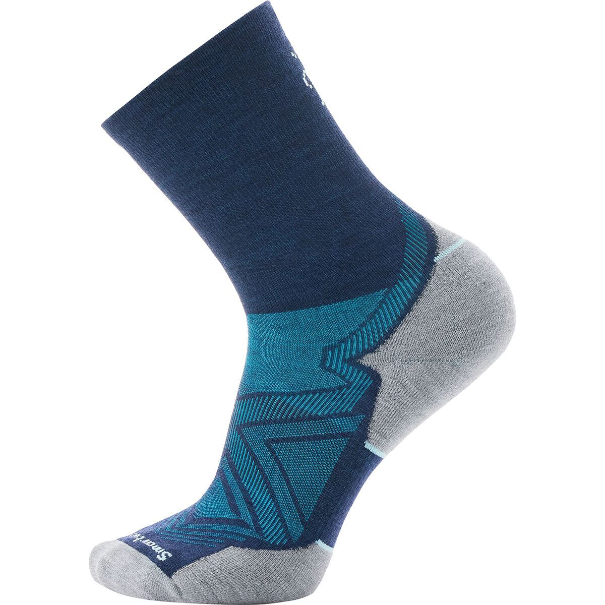 Image of Smartwool Run Targeted Cushion Mid Crew Sock Deep Navy, L