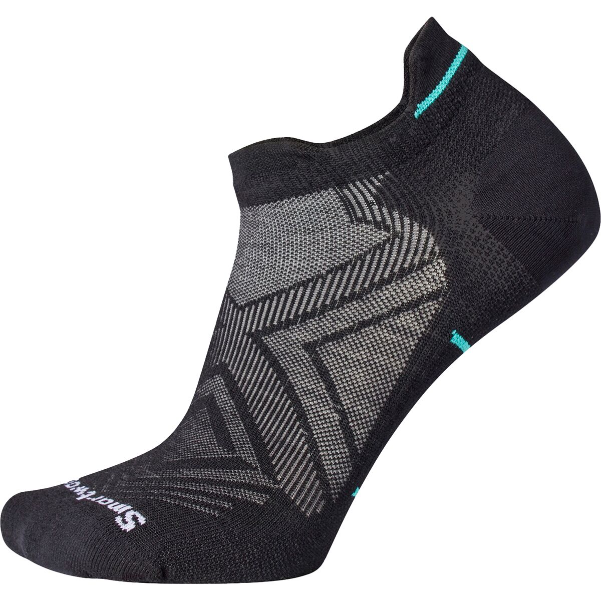 Image of Smartwool Run Zero Cushion Low Ankle Sock - Women's Black, S