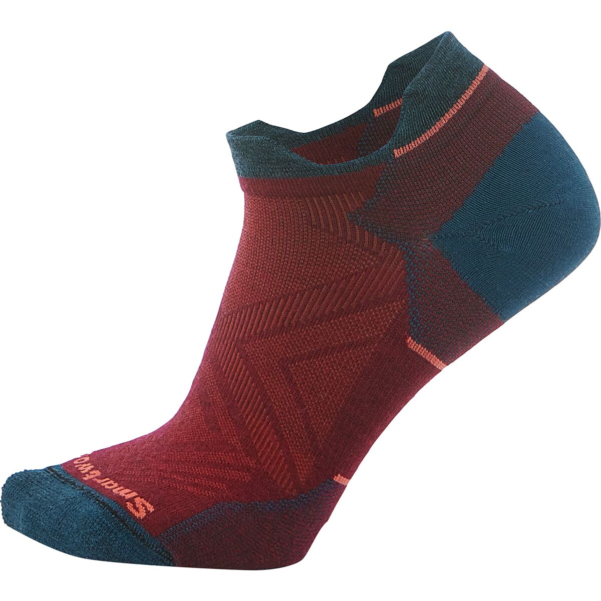 Image of Smartwool Run Zero Cushion Low Ankle Sock - Women's Tibetan Red, L