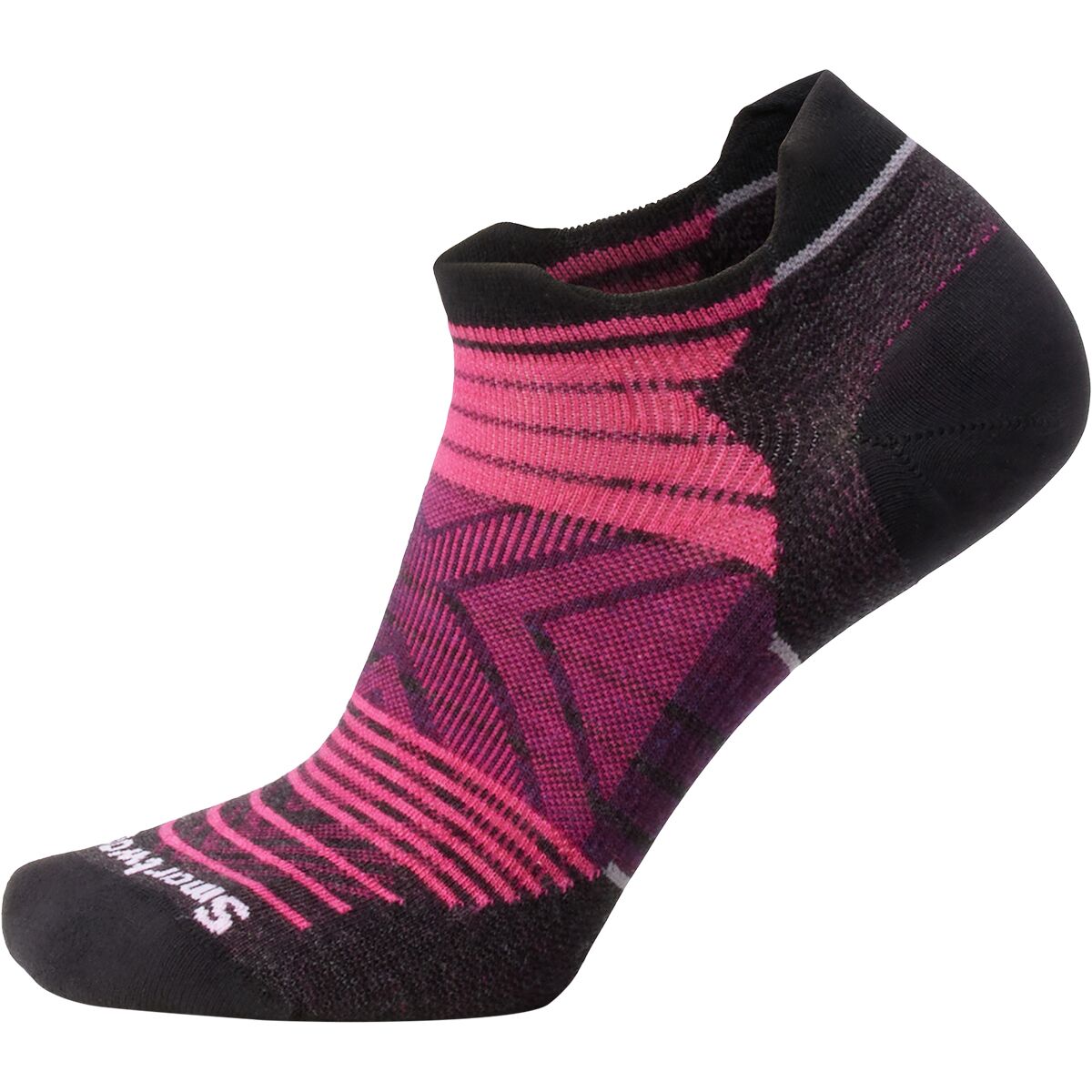 Smartwool Smartwool Run Zero Cushion Stripe Low Ankle Sock - Women's Power Pink, M