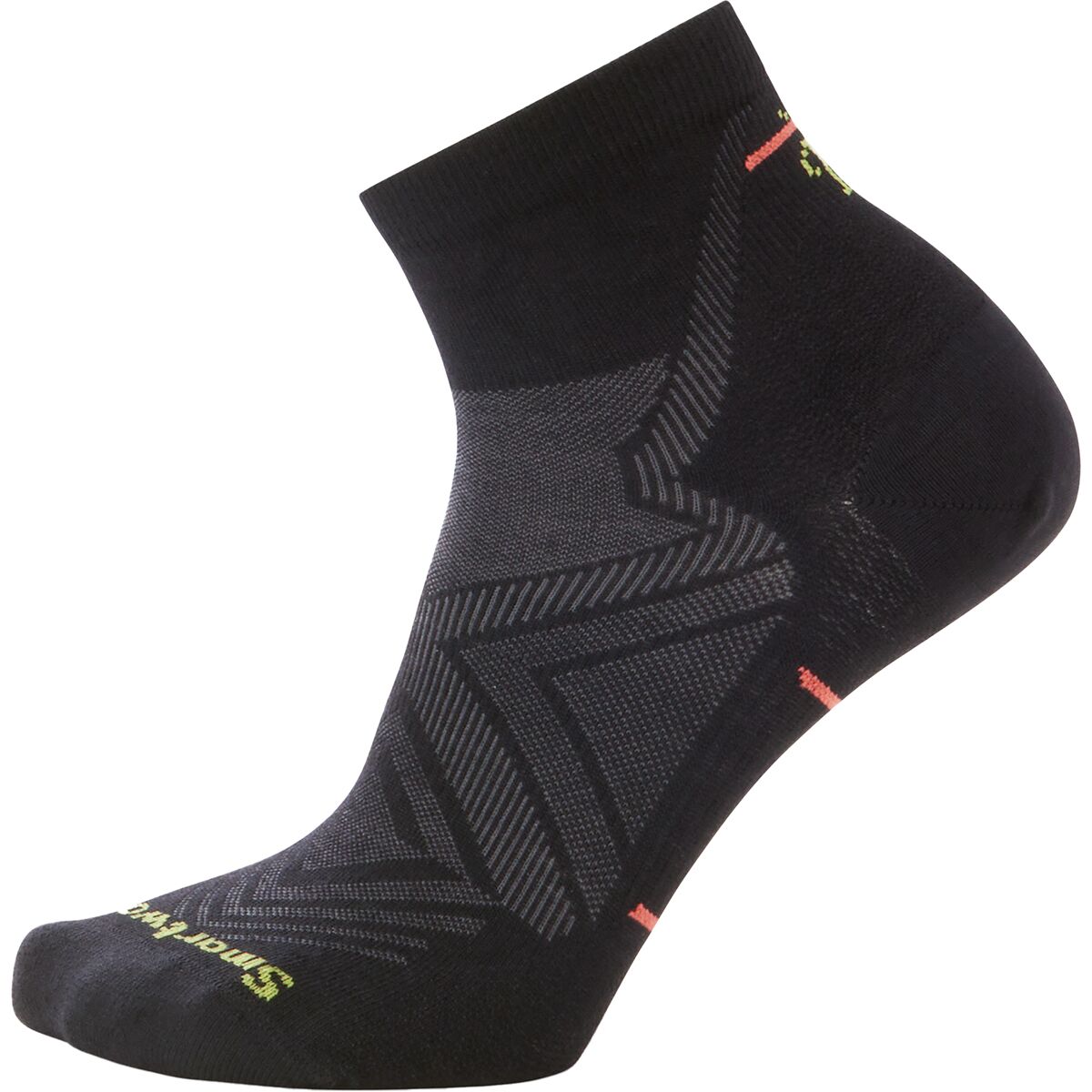 Image of Smartwool Run Zero Cushion Ankle Sock - Women's Black, S